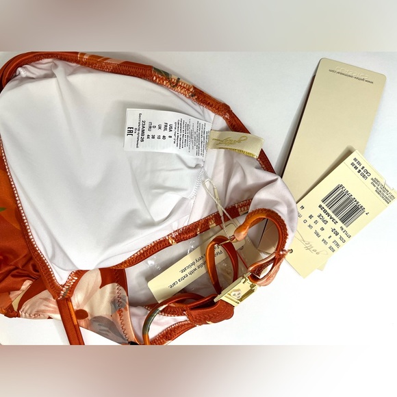 Gottex NWT Amore Spice Floral Rust Two Piece Swim Set - Picture 11 of 12